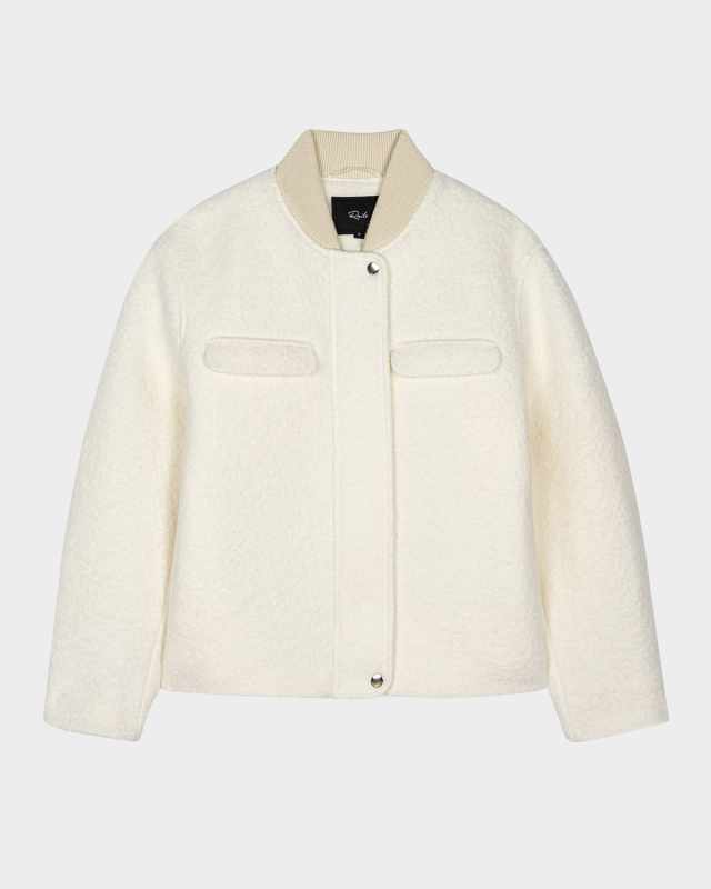Kinsley Boucle Bomber Jacket